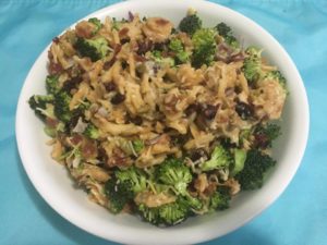 Low Carb Bacon Cheddar Broccoli Salad