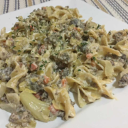 Creamy Cabbage And Sausage Pasta