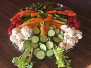 Thanksgiving Turkey Vegetable Tray